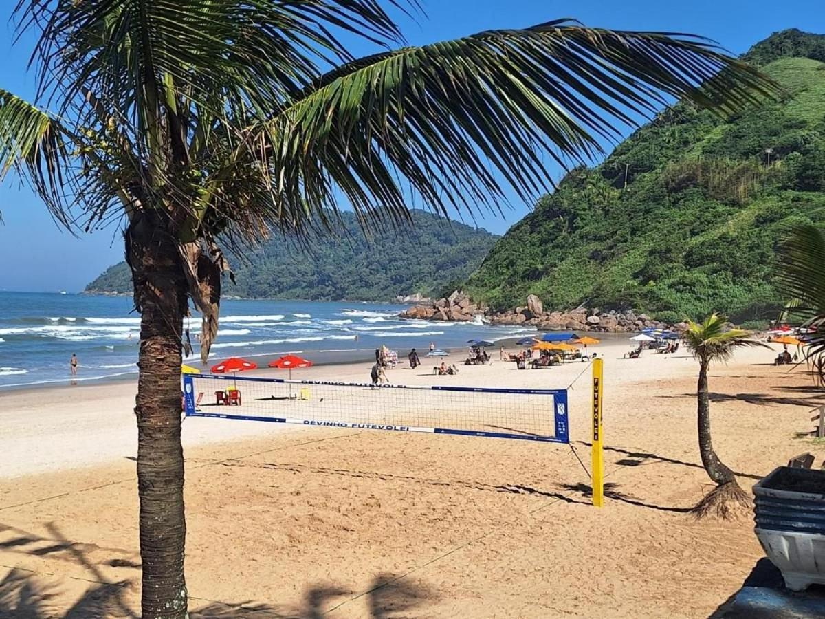 1E-Pe Na Areia Da Praia Do Tombo, 3 Quartos, Ar Cond, 2 Banheiros+Roupas De Cama Guarujá Exteriör bild