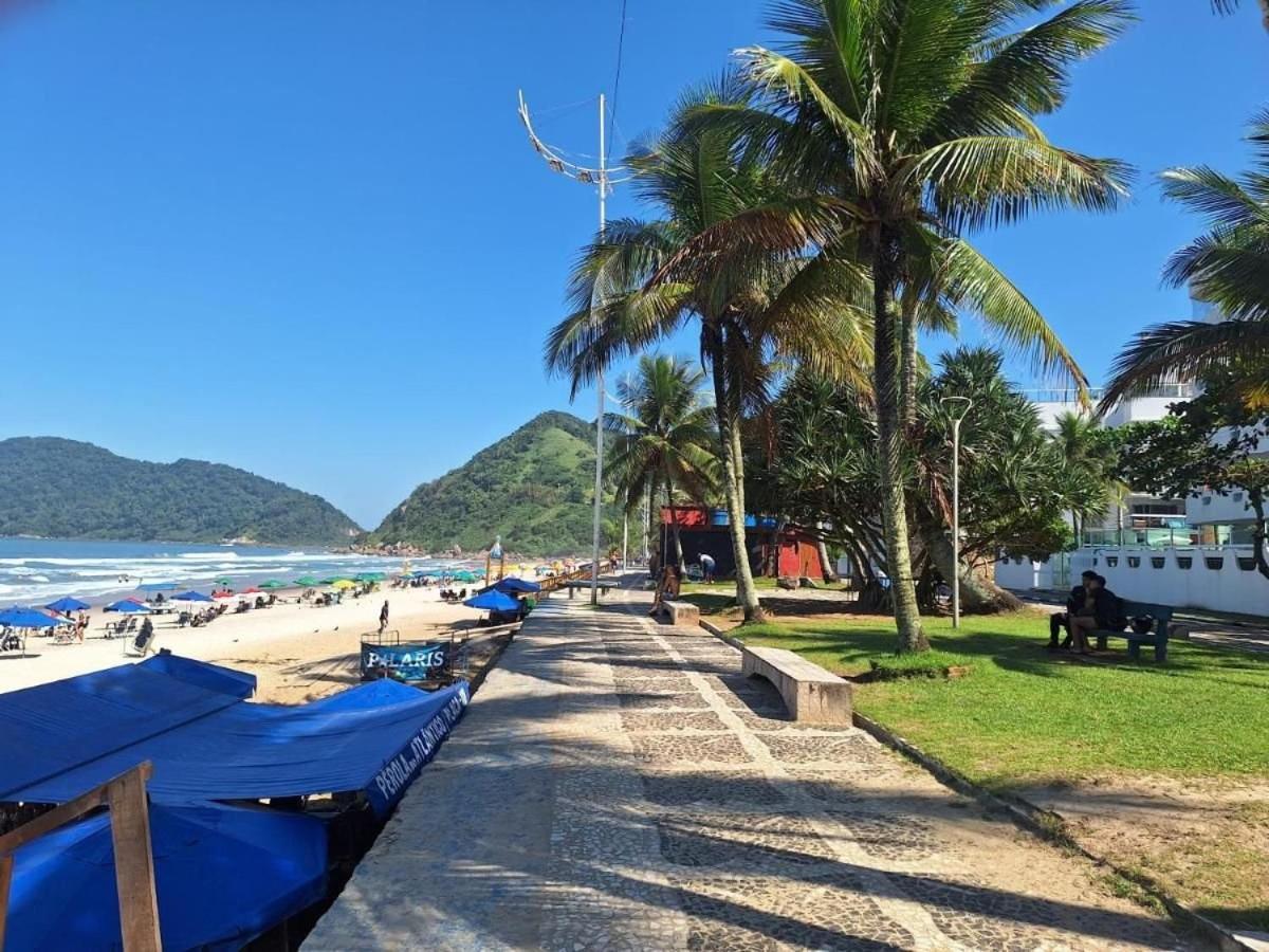 1E-Pe Na Areia Da Praia Do Tombo, 3 Quartos, Ar Cond, 2 Banheiros+Roupas De Cama Guarujá Exteriör bild