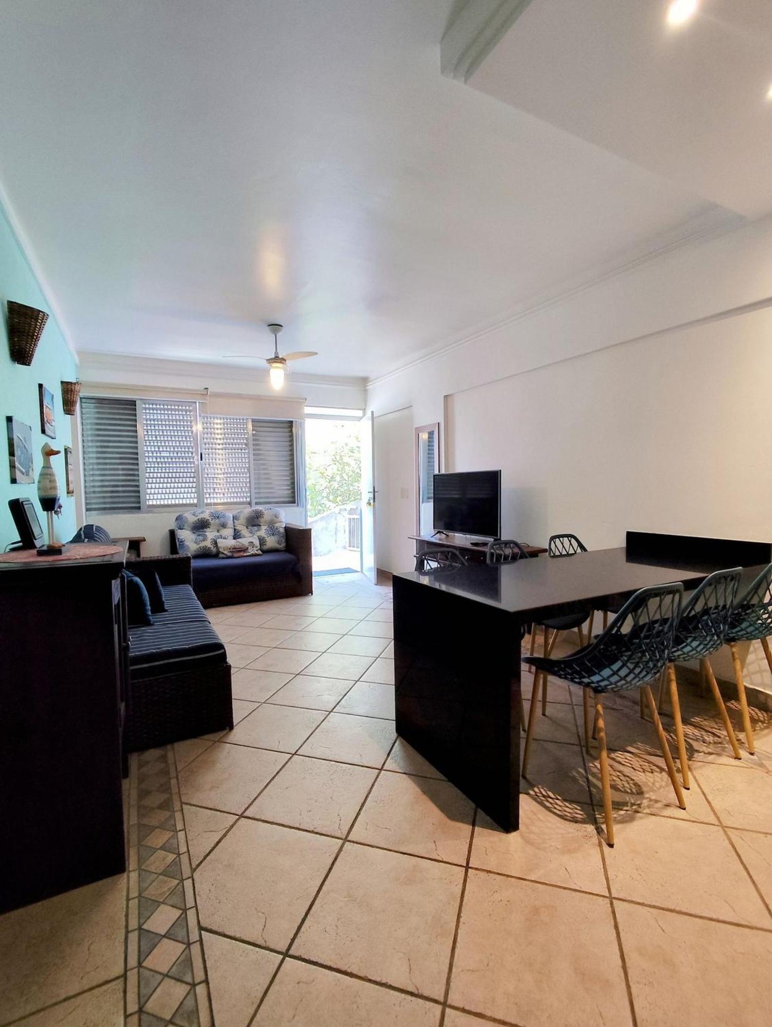 1E-Pe Na Areia Da Praia Do Tombo, 3 Quartos, Ar Cond, 2 Banheiros+Roupas De Cama Guarujá Exteriör bild